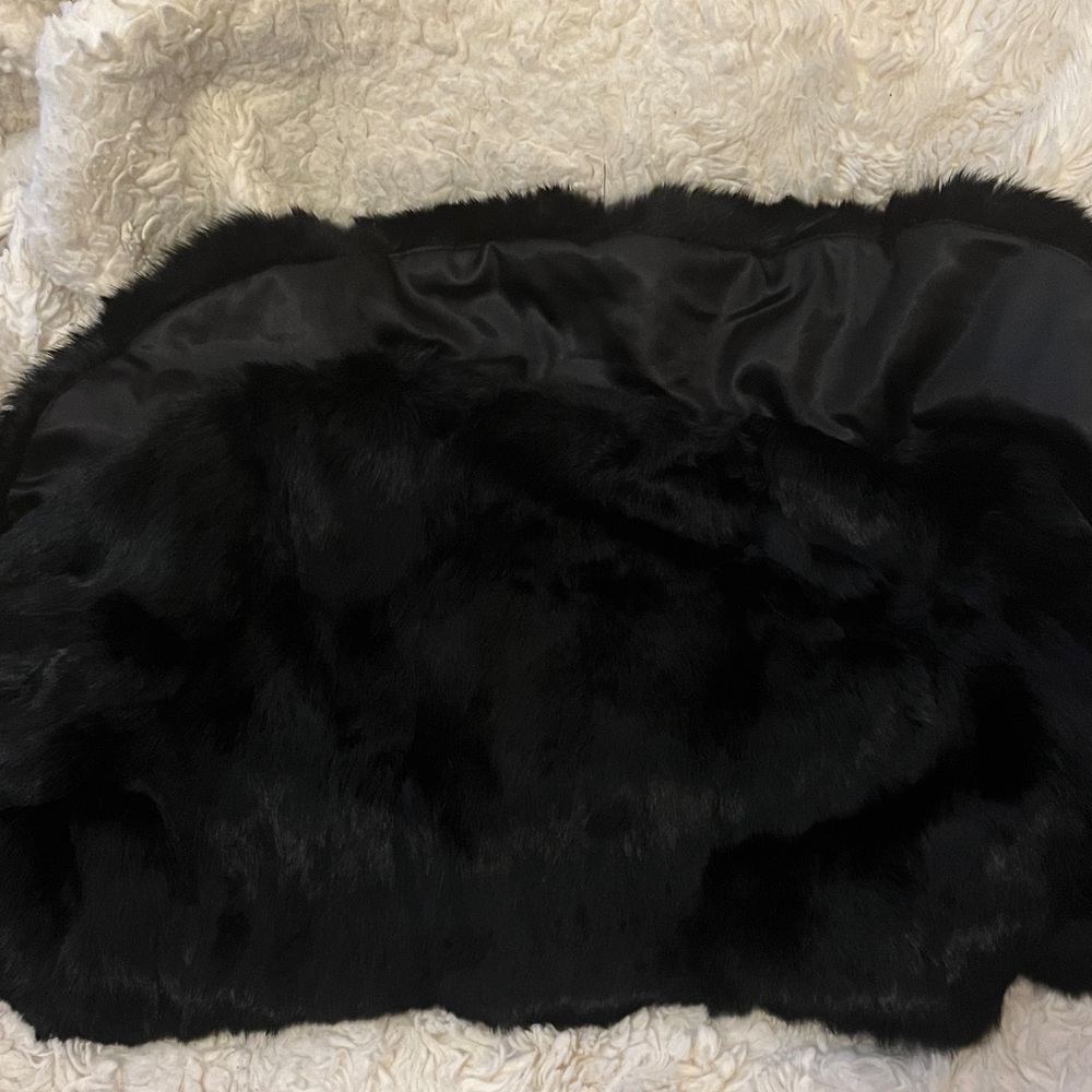 Bebe Cropped Rabbit Fur Jacket - Picture 4 of 8